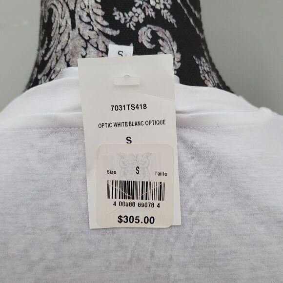 Carven Logo Heart T-Shirt-WHITE-Small - Picture 7 of 8